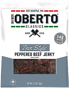 Image of Peppered Thin Style Beef Jerky packaging